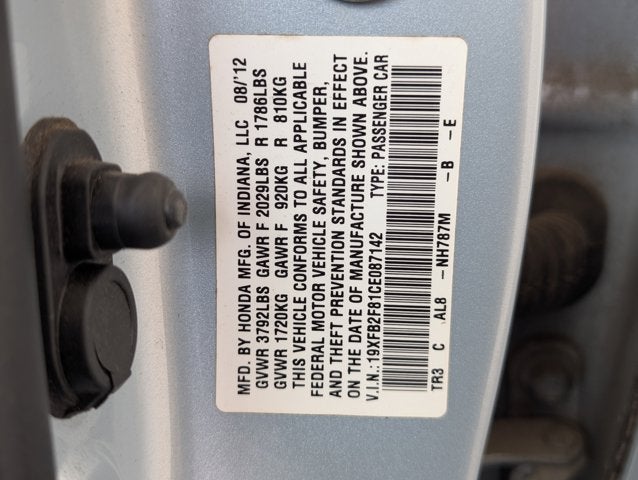 2012 Honda Civic Sdn EX