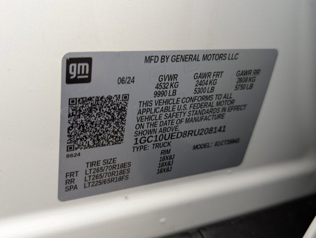 2024 Chevrolet Silverado EV Work Truck