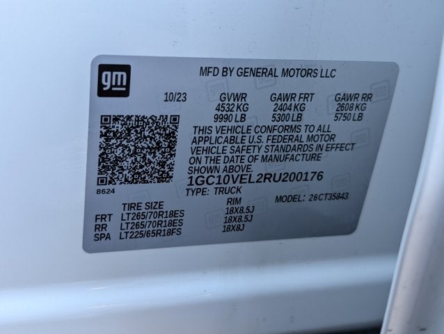 2024 Chevrolet Silverado EV Work Truck