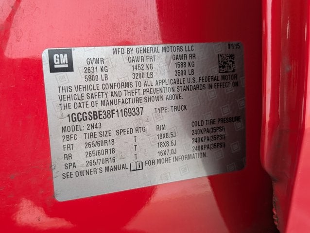 2015 Chevrolet Colorado 2WD LT