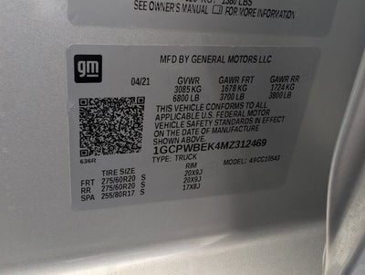 2021 Chevrolet Silverado 1500 Custom