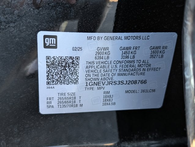 2025 Chevrolet Traverse AWD Z71