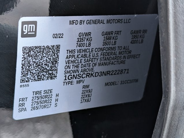 2022 Chevrolet Tahoe RST