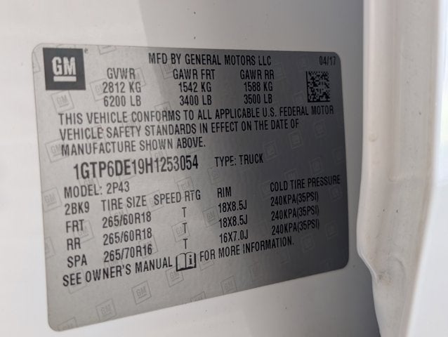 2017 GMC Canyon 4WD SLT