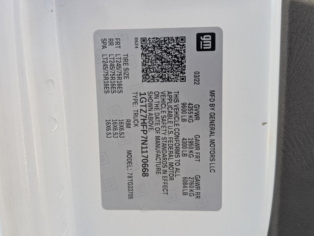 2022 GMC Savana Cargo Van RWD 3500 155"