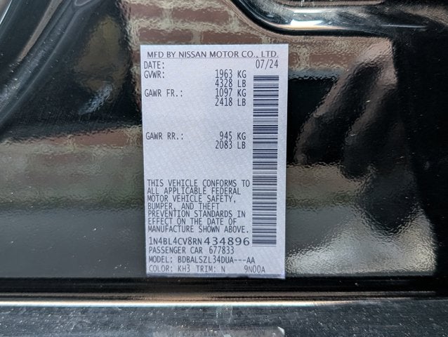 2024 Nissan Altima 2.5 SR