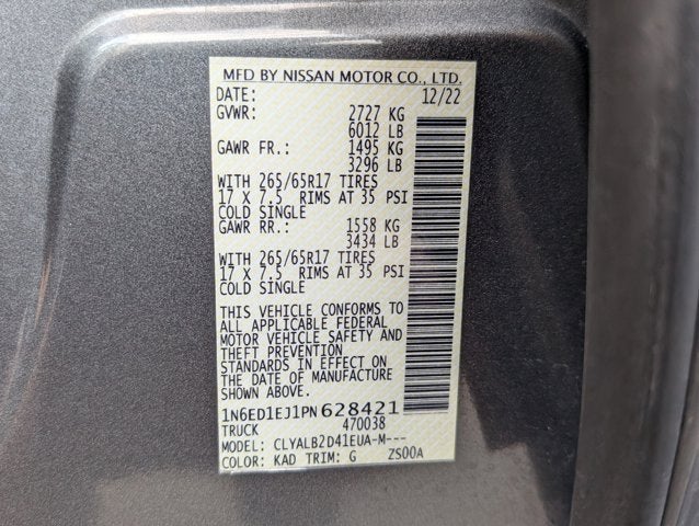 2023 Nissan Frontier SV