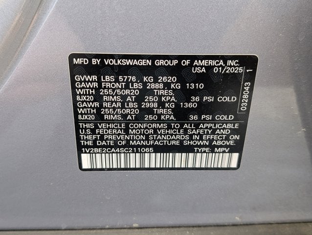 2025 Volkswagen Atlas Cross Sport 2.0T SEL