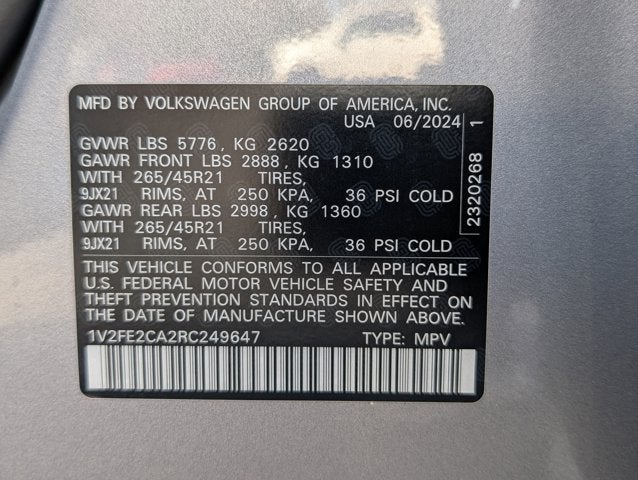 2024 Volkswagen Atlas Cross Sport 2.0T SEL Premium R-Line