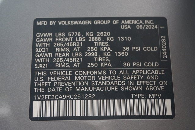 2024 Volkswagen Atlas Cross Sport 2.0T SEL Premium R-Line