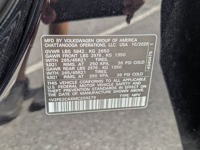 2021 Volkswagen Atlas Cross Sport 3.6L V6 SEL Premium R-Line