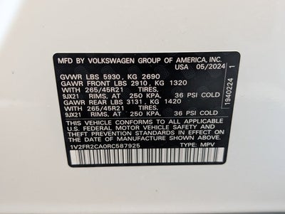 2024 Volkswagen Atlas 2.0T SEL Premium R-Line