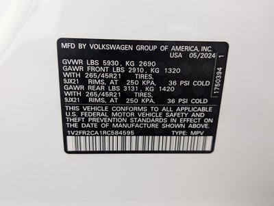 2024 Volkswagen Atlas 2.0T SEL Premium R-Line