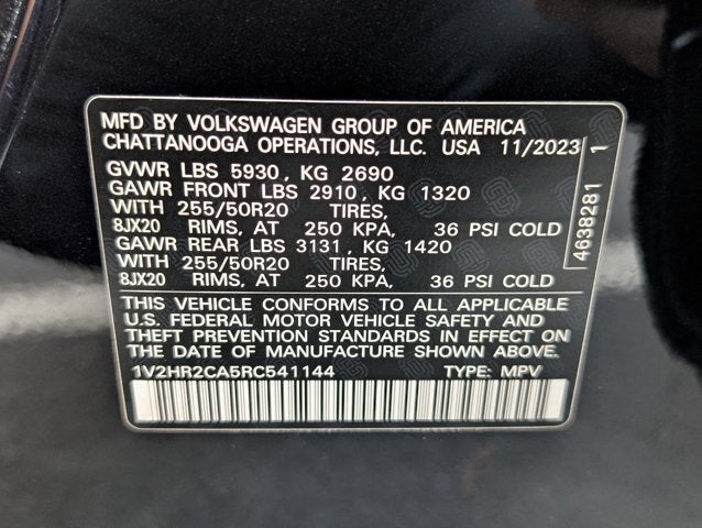 2024 Volkswagen Atlas 2.0T SE w/Technology