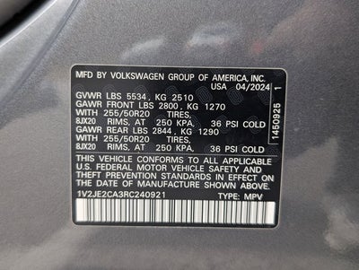 2024 Volkswagen Atlas Cross Sport 2.0T SE w/Technology