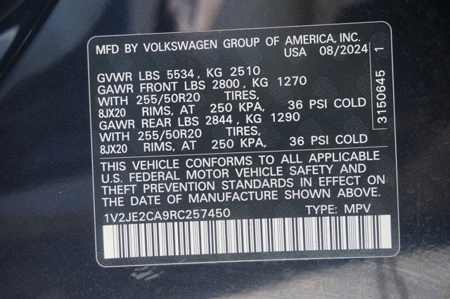 2024 Volkswagen Atlas Cross Sport 2.0T SE w/Technology