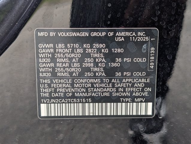 2026 Volkswagen Atlas 2.0T SE w/Technology