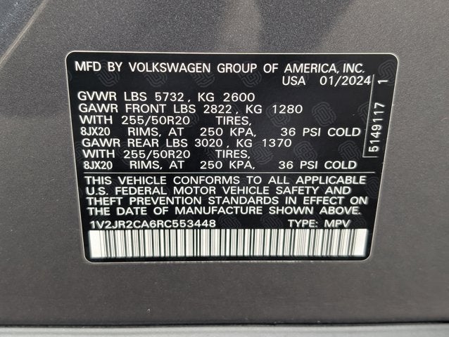 2024 Volkswagen Atlas 2.0T SE w/Technology