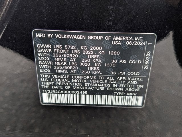 2024 Volkswagen Atlas 2.0T SE w/Technology