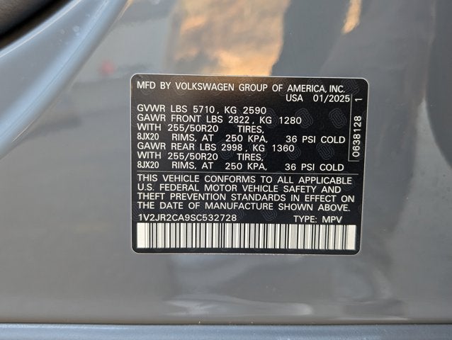 2025 Volkswagen Atlas 2.0T SE w/Technology