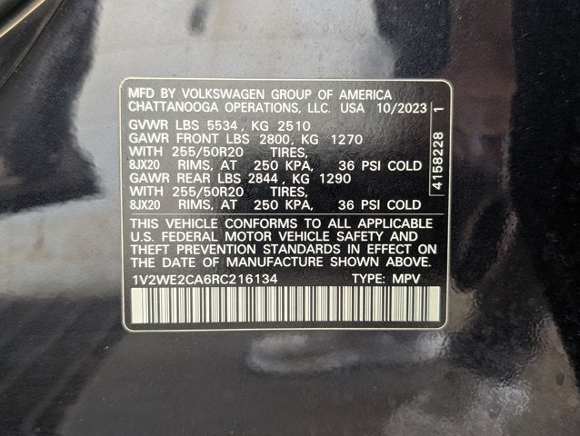 2024 Volkswagen Atlas Cross Sport 2.0T SE w/Technology