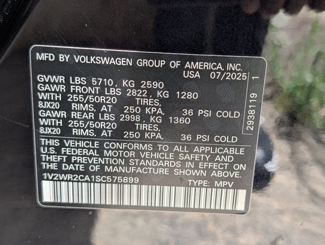 2025 Volkswagen Atlas 2.0T SE w/Technology