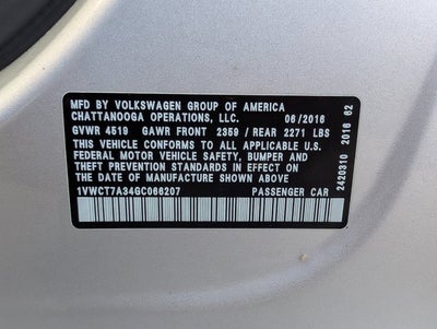 2016 Volkswagen Passat 1.8T SEL