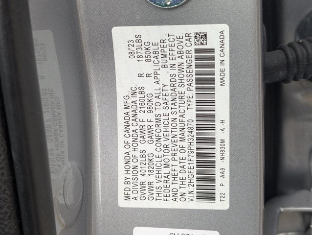 2023 Honda Civic Sedan EX