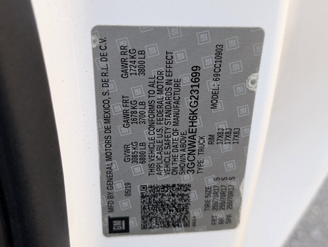 2019 Chevrolet Silverado 1500 Work Truck