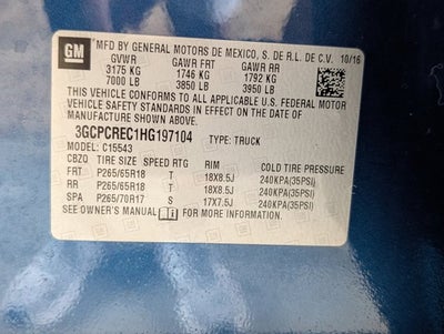 2017 Chevrolet Silverado 1500 LT