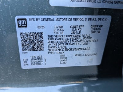 2025 Chevrolet Silverado 1500 Custom Trail Boss