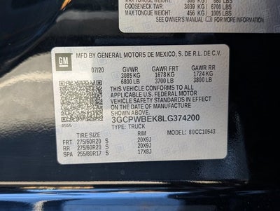 2020 Chevrolet Silverado 1500 Custom