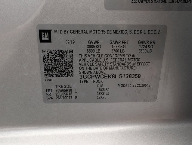 2020 Chevrolet Silverado 1500 LT