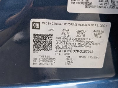 2023 Chevrolet Silverado 1500 Custom Trail Boss