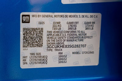 2025 Chevrolet Silverado 1500 ZR2