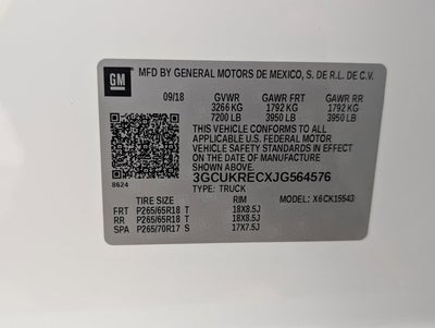 2018 Chevrolet Silverado 1500 LT