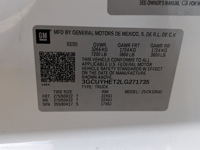 2020 Chevrolet Silverado 1500 High Country