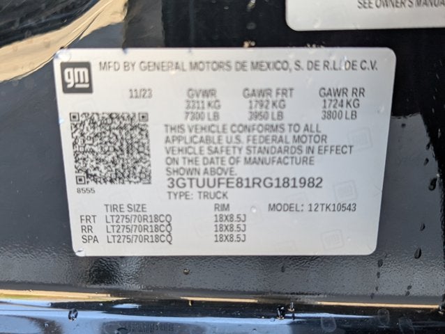 2024 GMC Sierra 1500 AT4X