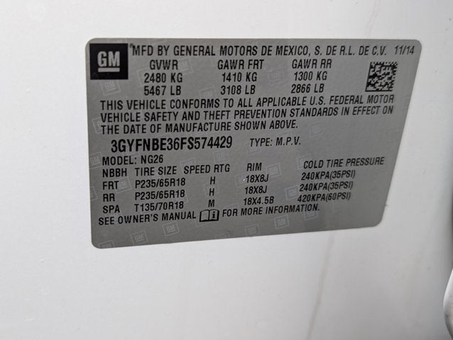 2015 Cadillac SRX Luxury Collection