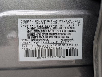 2025 Nissan Sentra SV