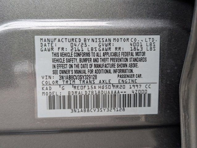 2025 Nissan Sentra SV