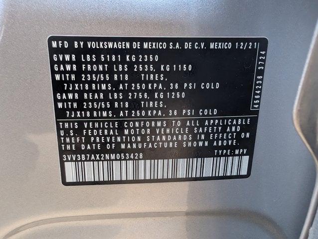 2022 Volkswagen Tiguan SE