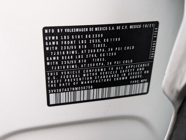 2022 Volkswagen Tiguan SE