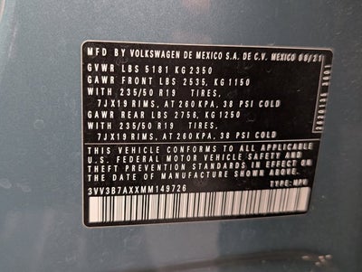 2021 Volkswagen Tiguan SEL