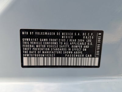 2025 Volkswagen Jetta SE