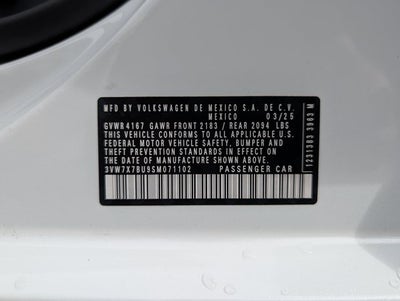 2025 Volkswagen Jetta SE