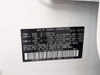 2022 Subaru Outback Onyx Edition XT