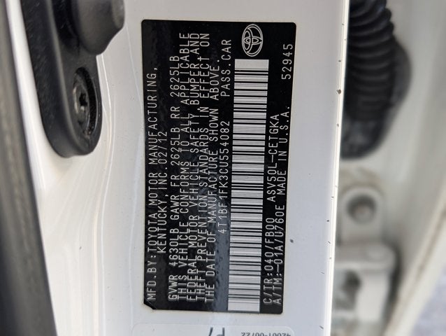 2012 Toyota Camry XLE