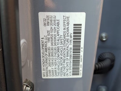 2022 Honda Pilot Black Edition