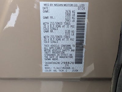 2024 Nissan Pathfinder Platinum